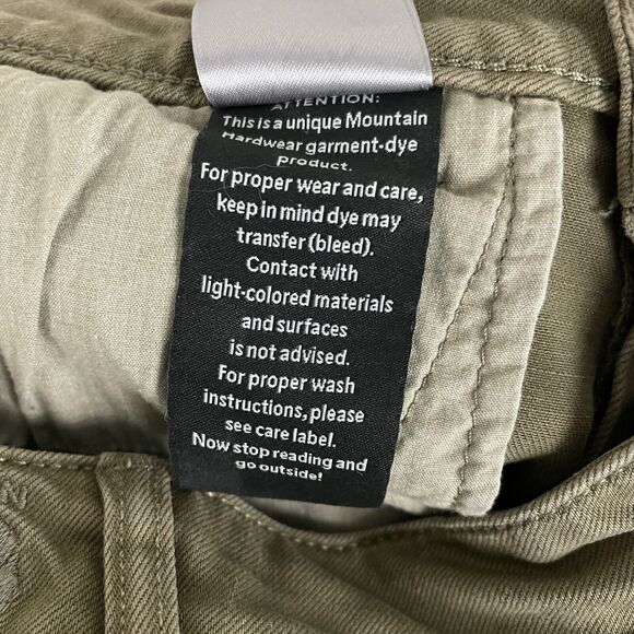 Mountain Hardwear Womens 8 Green Twill Ankle Jean Pant - Picture 5 of 5